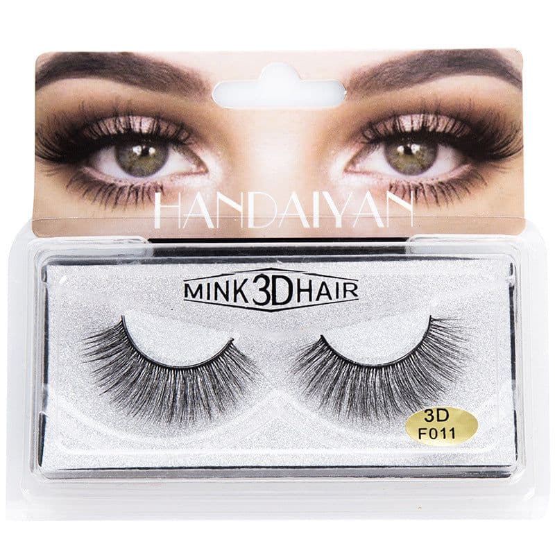 image-HANDAIYAN HYD-15 3D Mink Hair False Eyelashes Black