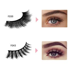 image-HANDAIYAN HYD-15 3D Mink Hair False Eyelashes Black