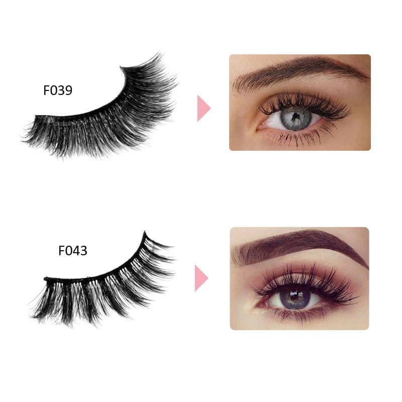 image-HANDAIYAN HYD-15 3D Mink Hair False Eyelashes Black
