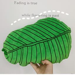 image-Green Leaves Monstera Pillow 40x40cm Velvet Plant Cushion