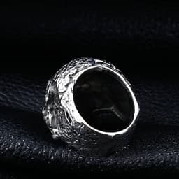 image-beier Stainless Steel Skull Ring Men's Titanium Steel BR8-473