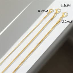 image-e-Manco Stainless Steel Chain Bracelet Rose Gold 2MM Women