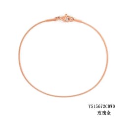 image-e-Manco Stainless Steel Chain Bracelet Rose Gold 2MM Women