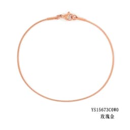 image-e-Manco Stainless Steel Chain Bracelet Rose Gold 2MM Women