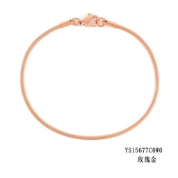 image-e-Manco Stainless Steel Chain Bracelet Rose Gold 2MM Women