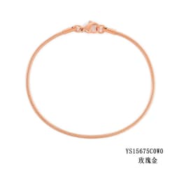 image-e-Manco Stainless Steel Chain Bracelet Rose Gold 2MM Women