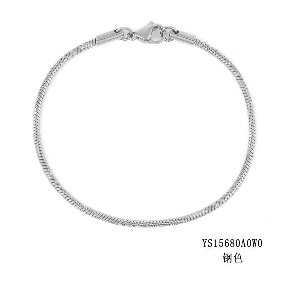 image-e-Manco Stainless Steel Chain Bracelet Rose Gold 2MM Women