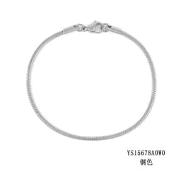 image-e-Manco Stainless Steel Chain Bracelet Rose Gold 2MM Women