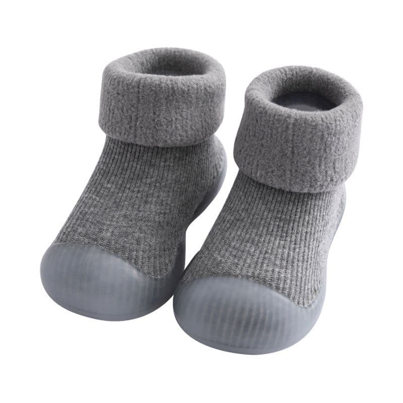 image-Baby Toddler High-Top Warm Floor Socks Shoes Soft Non-Slip