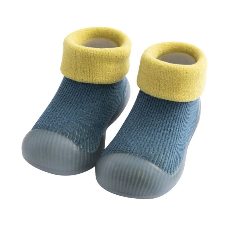 image-Baby Toddler High-Top Warm Floor Socks Shoes Soft Non-Slip