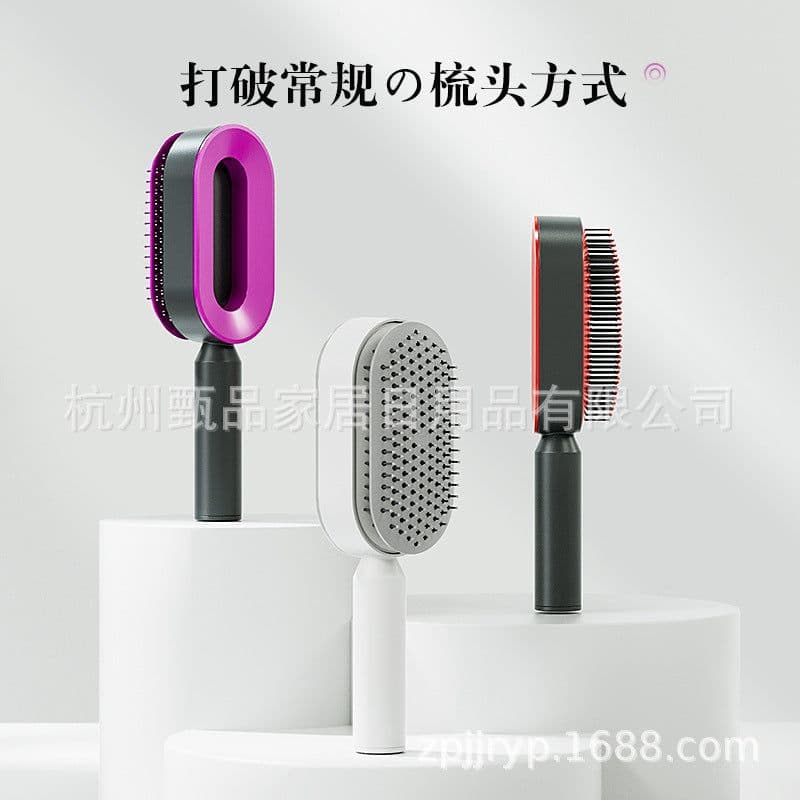 image-Beiyang Classics Air-Cushion Massage Comb for Long Hair Red