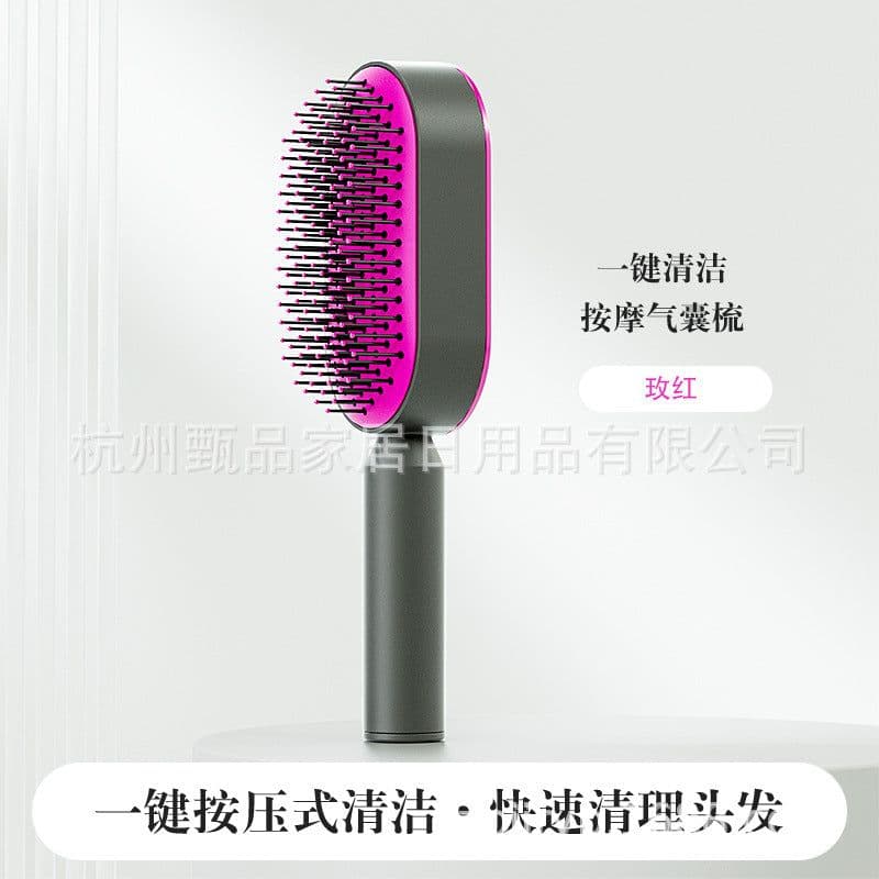 image-Beiyang Classics Air-Cushion Massage Comb for Long Hair Red
