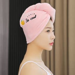 image-Xin Feifan Coral Fleece Hair Drying Cap Towel Quick-Dry Thickened