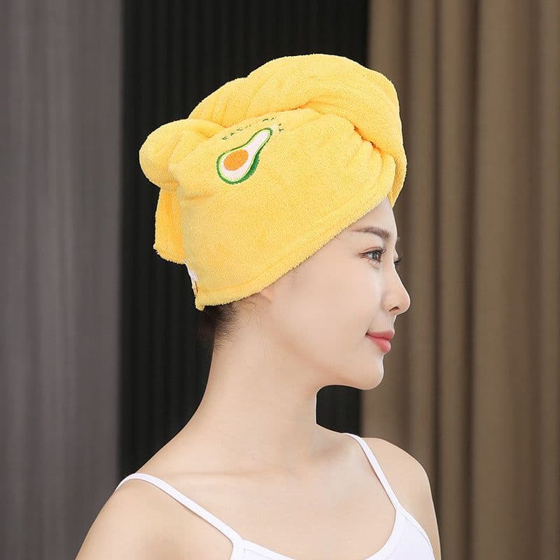 image-Xin Feifan Coral Fleece Hair Drying Cap Towel Quick-Dry Thickened