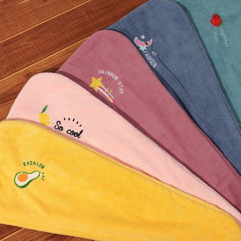 image-Xin Feifan Coral Fleece Hair Drying Cap Towel Quick-Dry Thickened