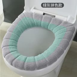 image-Thickened Flannel Toilet Seat Cushion Cover Universal Four Seasons