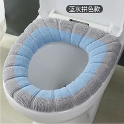 image-Thickened Flannel Toilet Seat Cushion Cover Universal Four Seasons
