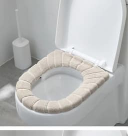 image-Thickened Flannel Toilet Seat Cushion Cover Universal Four Seasons