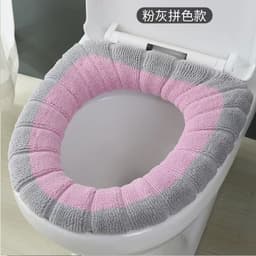image-Thickened Flannel Toilet Seat Cushion Cover Universal Four Seasons