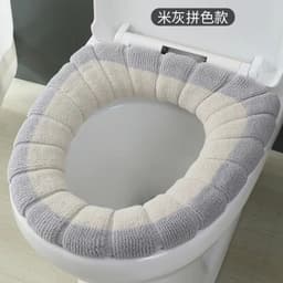 image-Thickened Flannel Toilet Seat Cushion Cover Universal Four Seasons
