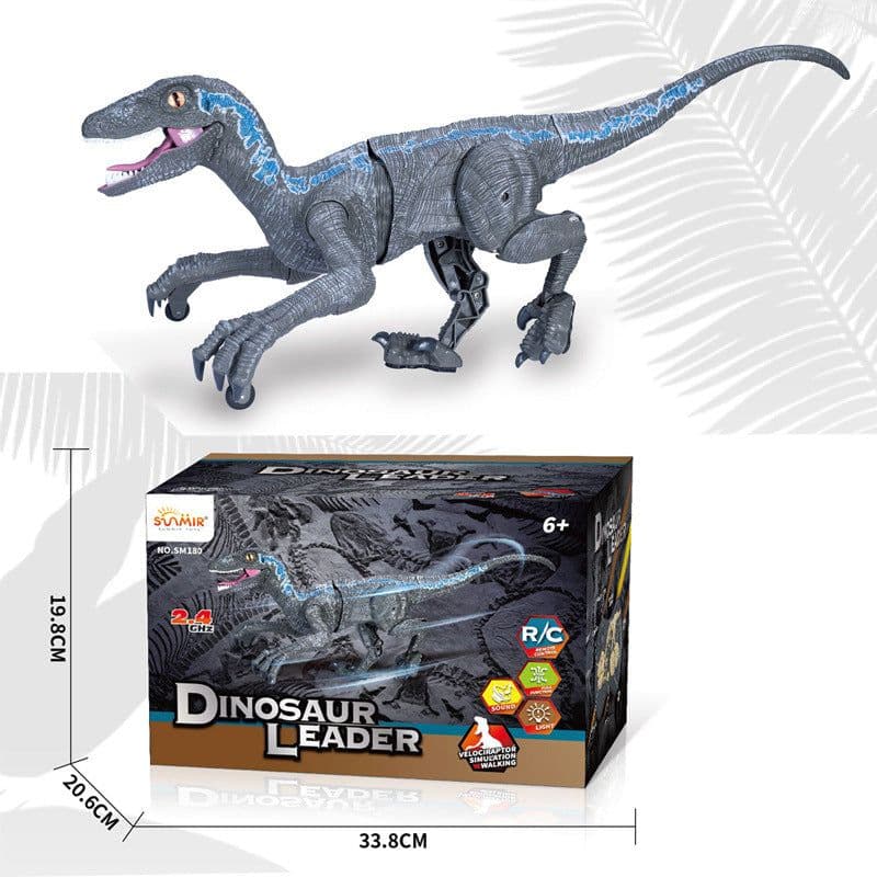 image-HannStar Remote Control Dinosaur Toy Electric Walking Raptor for Boys