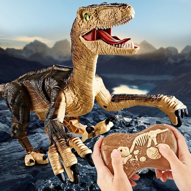 image-HannStar Remote Control Dinosaur Toy Electric Walking Raptor for Boys