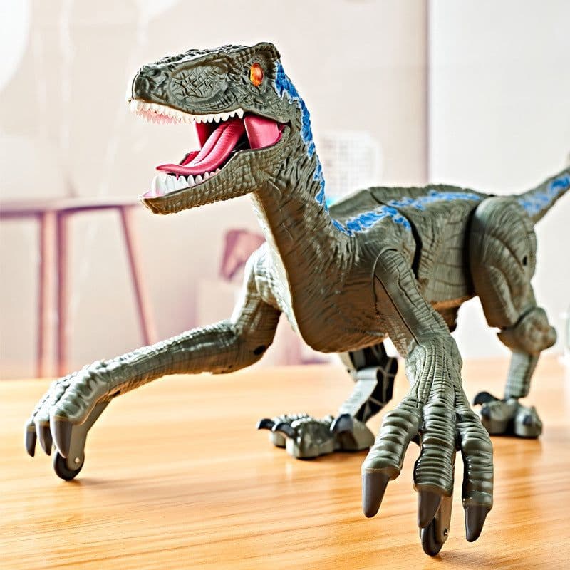 image-HannStar Remote Control Dinosaur Toy Electric Walking Raptor for Boys