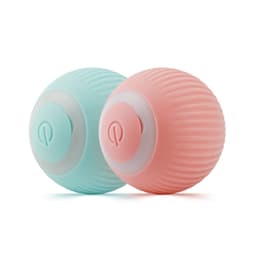 image-NAMSAN Cat Toy USB Rechargeable Smart Rolling Ball Pink