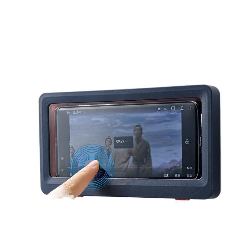 image-Y.H Waterproof Bathroom Phone Holder Wall Mount Storage Box