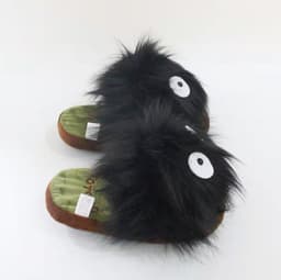 image-Winter Plush Slippers Cartoon Charcoal Design Adult Warm Indoor