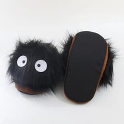 image-Winter Plush Slippers Cartoon Charcoal Design Adult Warm Indoor