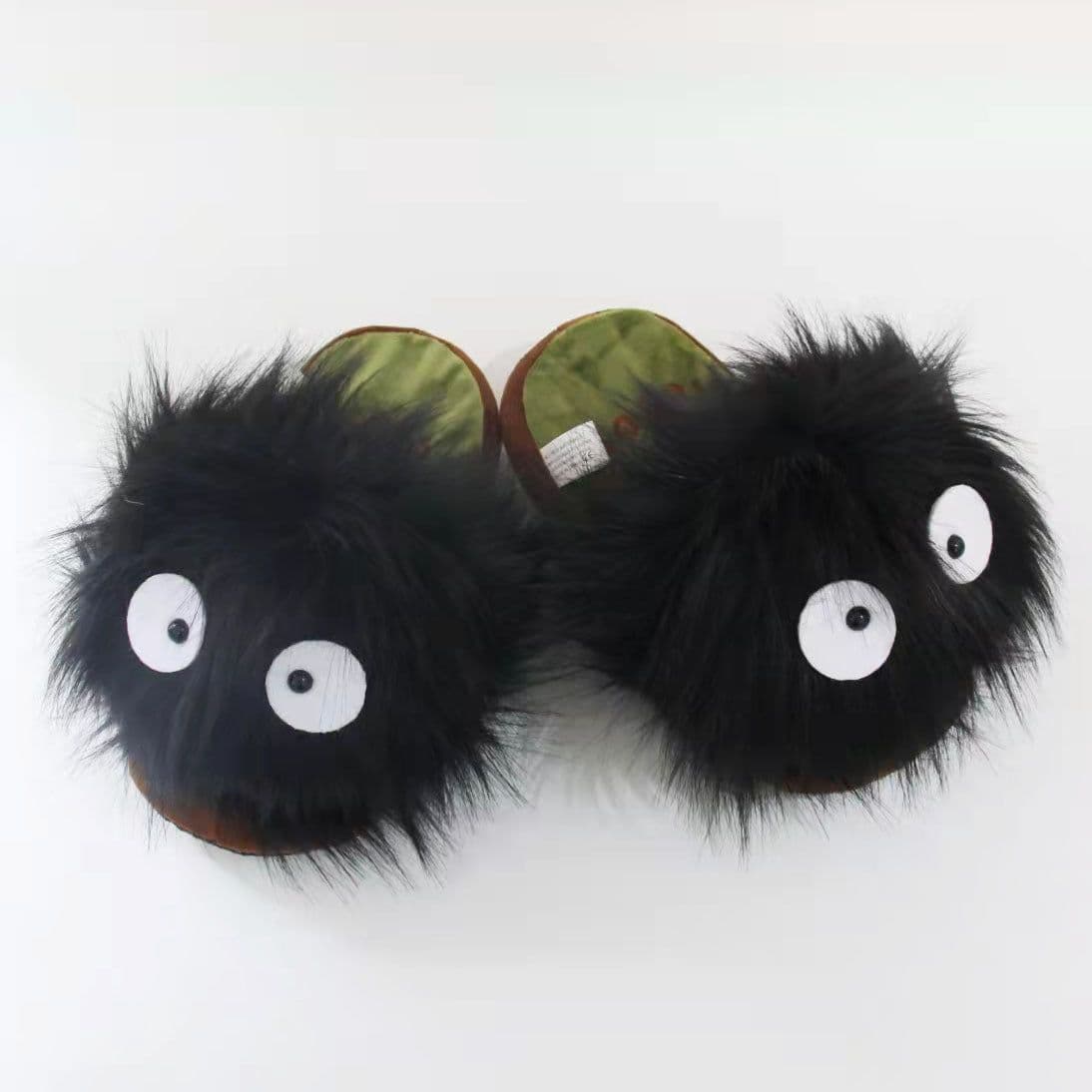 image-Winter Plush Slippers Cartoon Charcoal Design Adult Warm Indoor