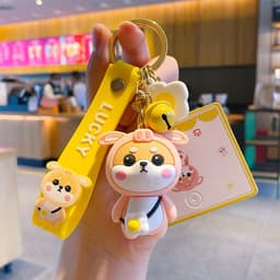 image-Cartoon Shiba Inu PVC Keychain Bag Pendant