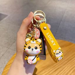 image-Cartoon Shiba Inu PVC Keychain Bag Pendant