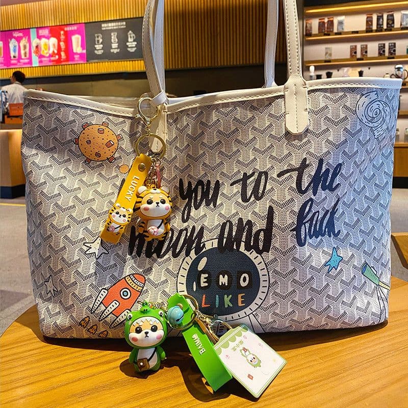 image-Cartoon Shiba Inu PVC Keychain Bag Pendant