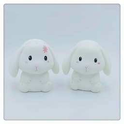 image-Squishy Long-Eared Rabbit Stress Relief Toy 11cm PU Foam