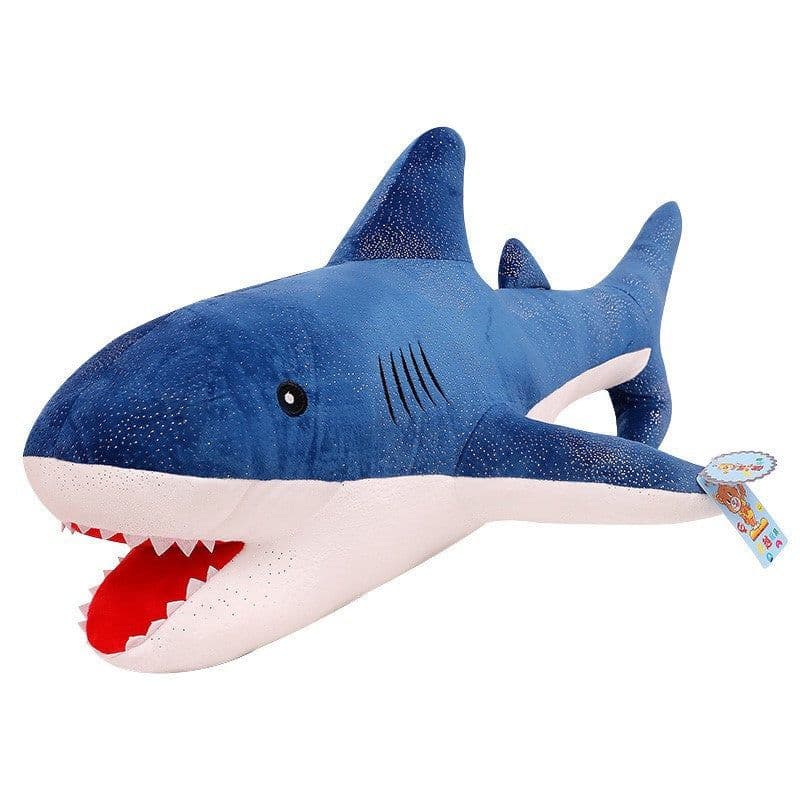 image-Shark Plush Toy Crystal Super Soft Pillow Doll 140cm Grey