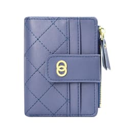 image-LENGRUI Women's Plaid PU Leather Wallet Short Bifold Card Holder