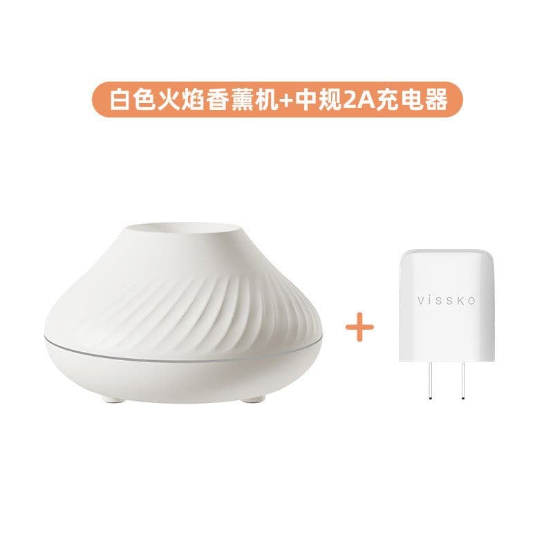 image-Colorful Flame Aroma Diffuser USB Rechargeable Humidifier