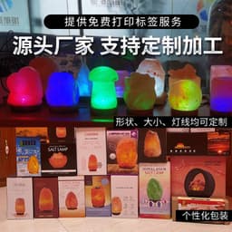 image-Himalayan Salt Lamp Plug-in Night Light with Dimmer Switch