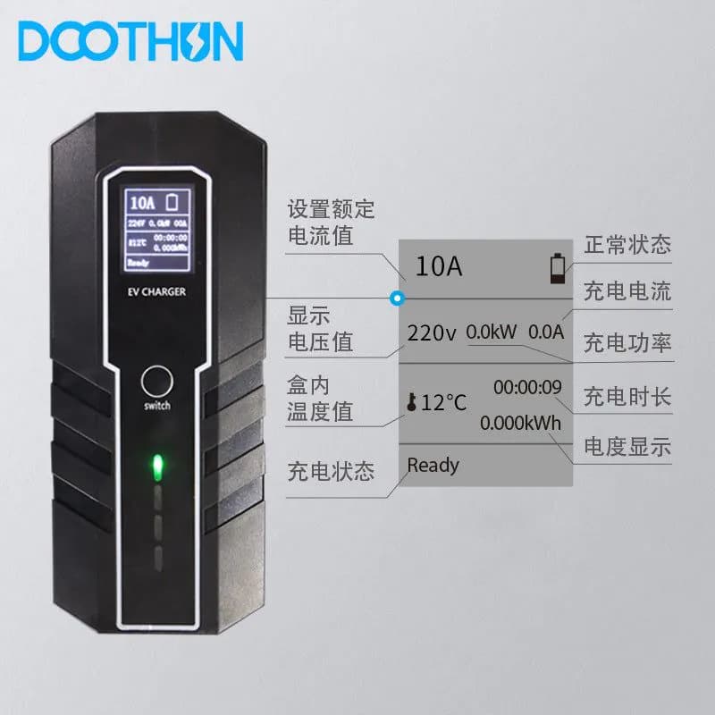 image-32A European Standard EV Charging Cable with Temperature Control