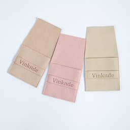 image-Vikender Velvet Drawstring Jewelry Pouch 8x8cm Purple