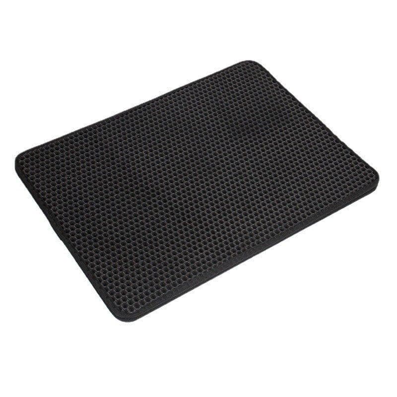 image-EVA Cat Litter Mat Large Waterproof Double Layer Black 55x75cm
