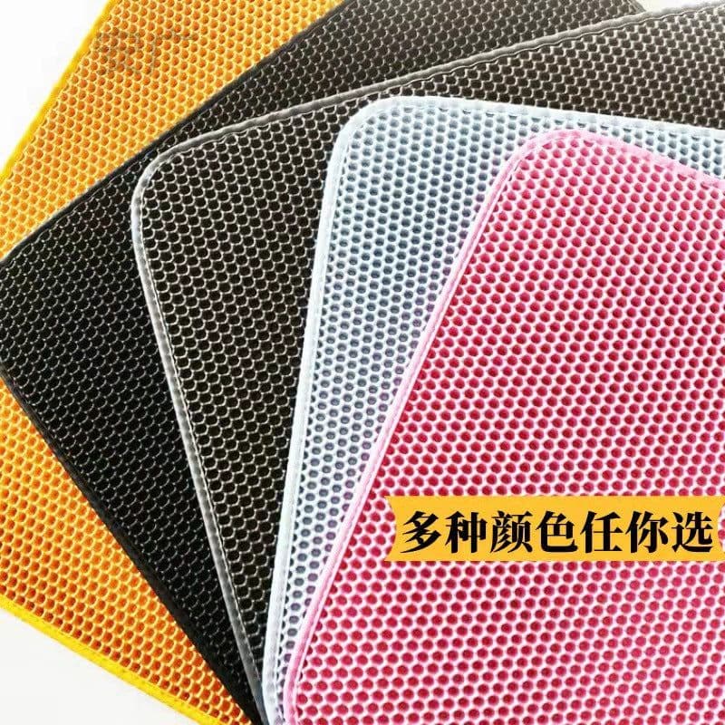 image-EVA Cat Litter Mat Large Waterproof Double Layer Black 55x75cm