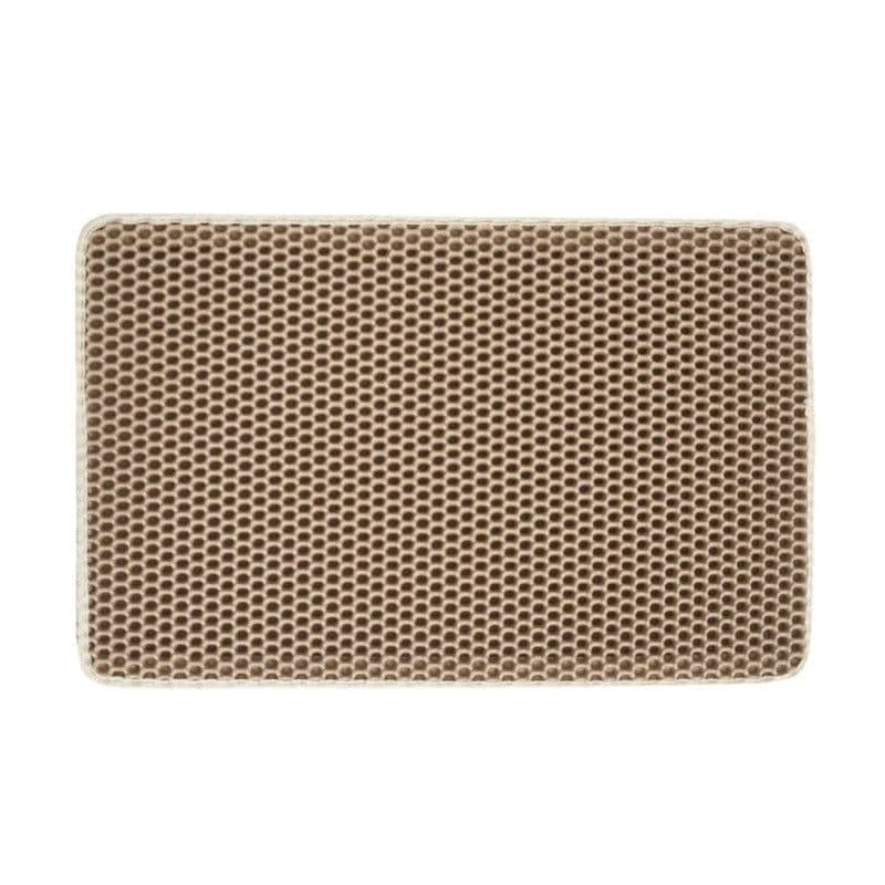 image-EVA Cat Litter Mat Large Waterproof Double Layer Black 55x75cm