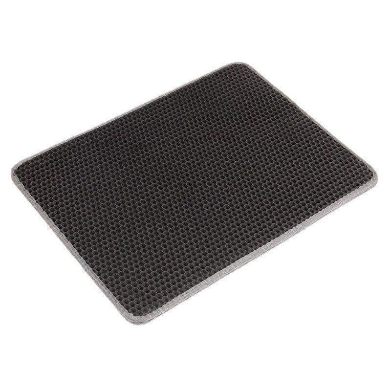 image-EVA Cat Litter Mat Large Waterproof Double Layer Black 55x75cm