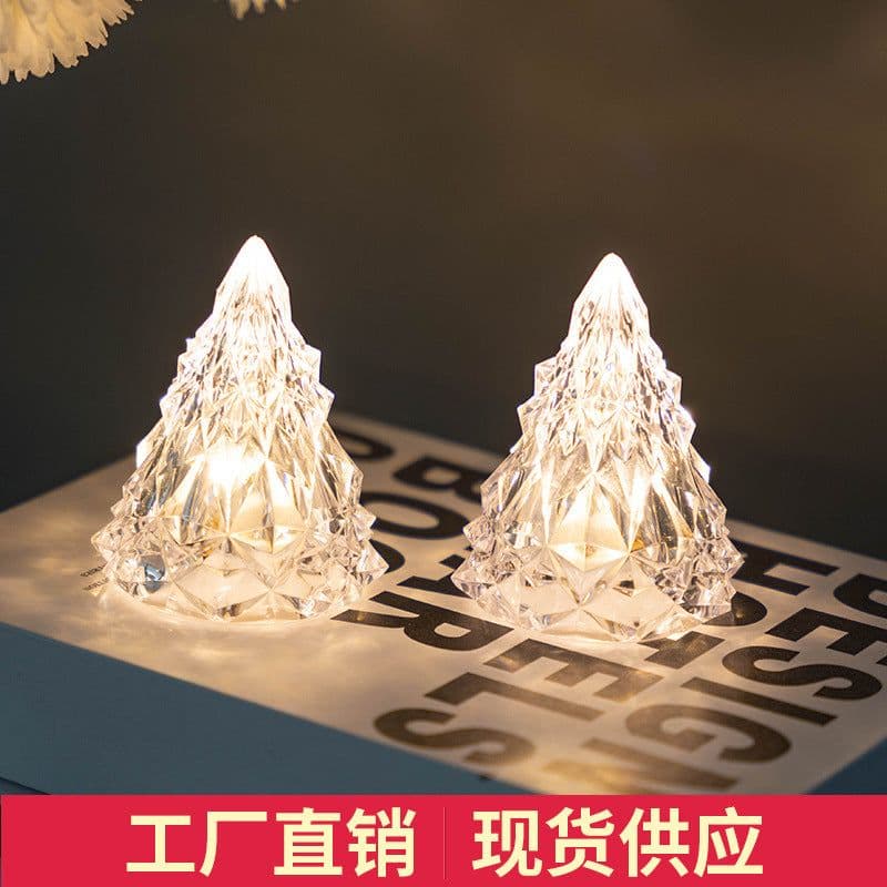 image-LED Acrylic Christmas Tree Night Light SF-001 Atmosphere Decor