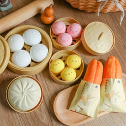 image-Chuanghong Toys TPR Stress Relief Steamed Bun Squeeze Toy 9cm