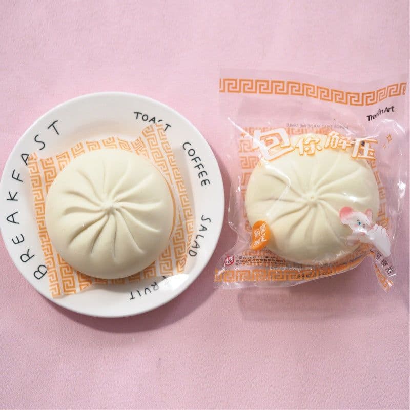 image-Chuanghong Toys TPR Stress Relief Steamed Bun Squeeze Toy 9cm