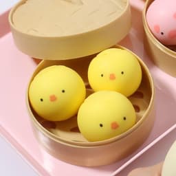 image-Chuanghong Toys TPR Stress Relief Steamed Bun Squeeze Toy 9cm